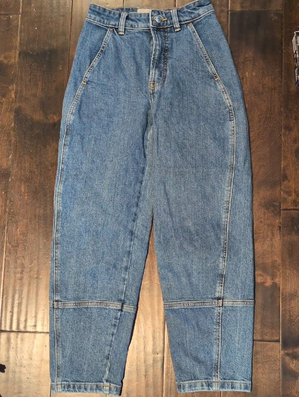 Everlane Medium Blue Utility Barrel Jeans